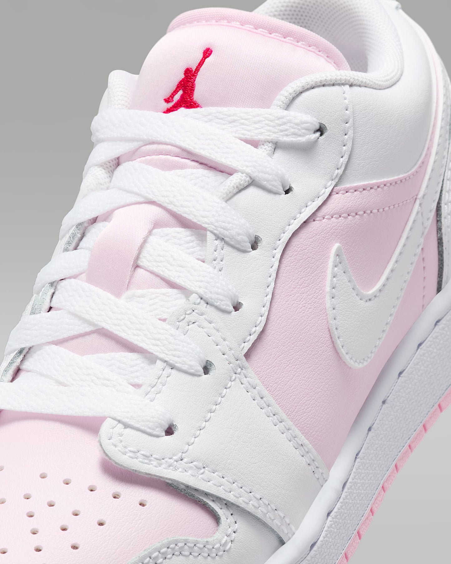 Jordan 1 Low Rosa Schiuma Rosso Fuoco Bianco