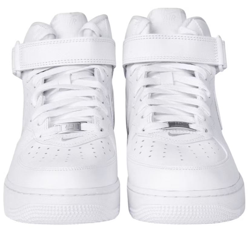 Nike Air Force 1 Mid Supreme Bianco