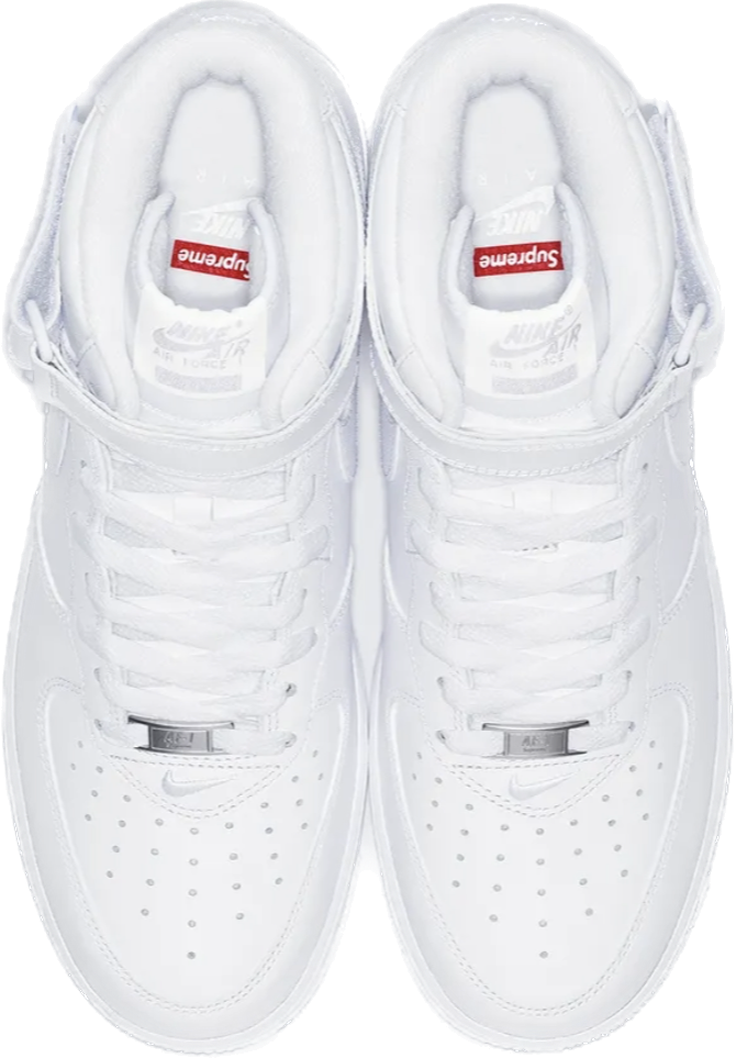 Nike Air Force 1 Mid Supreme Bianco
