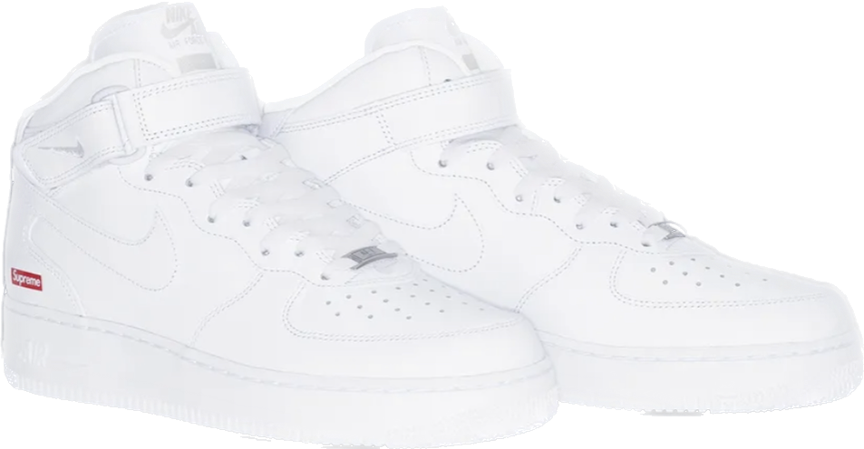 Nike Air Force 1 Mid Supreme Bianco