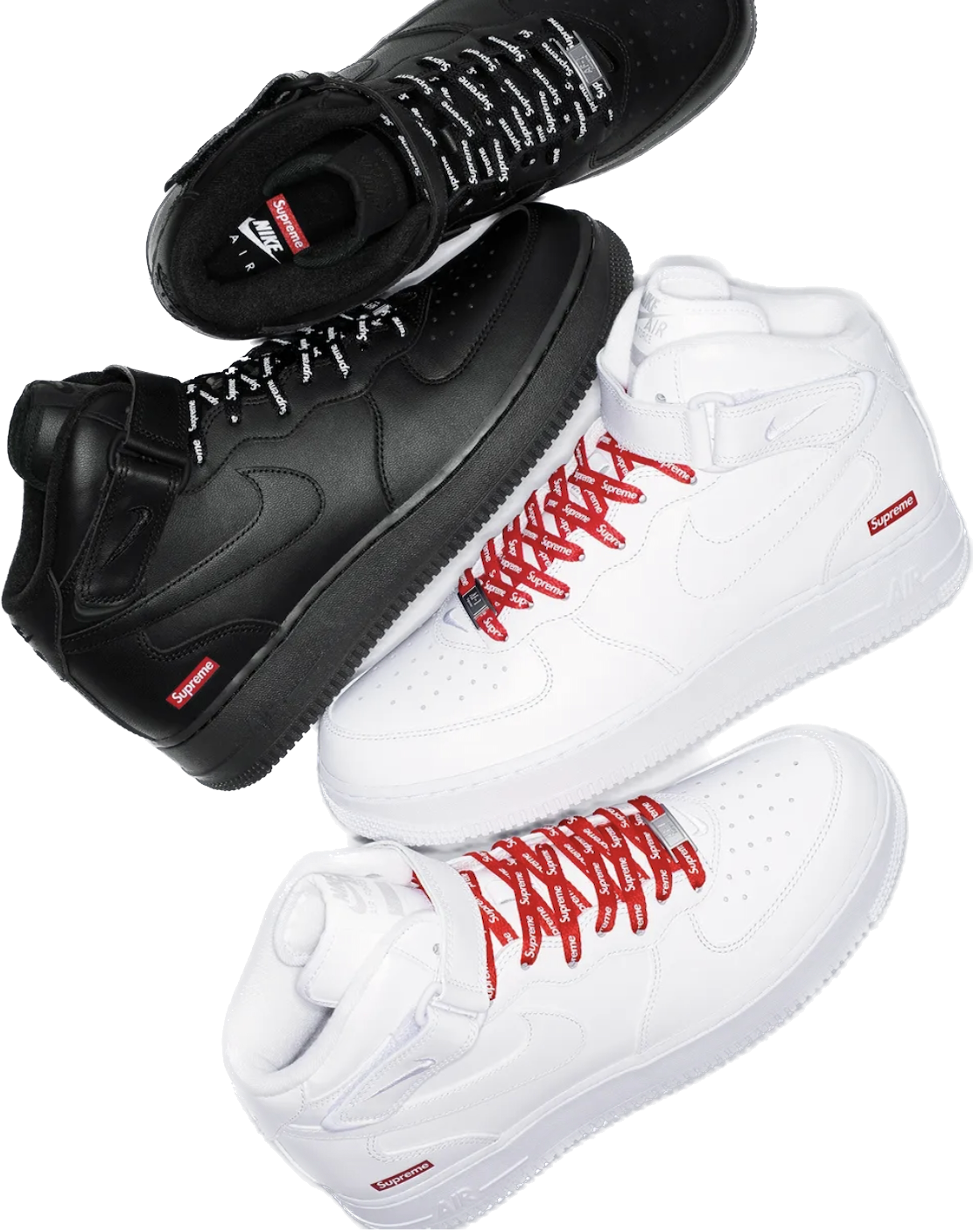 Nike Air Force 1 Mid Supreme Bianco