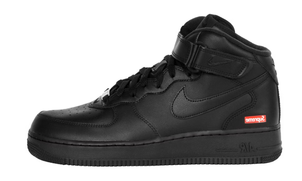 Nike Air Force 1 Mid Supreme Nero
