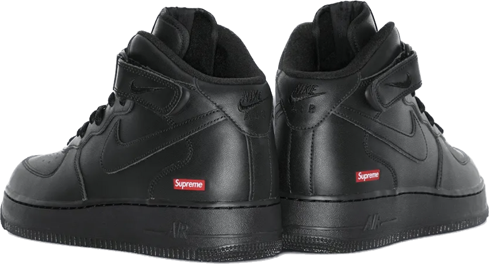 Nike Air Force 1 Mid Supreme Nero