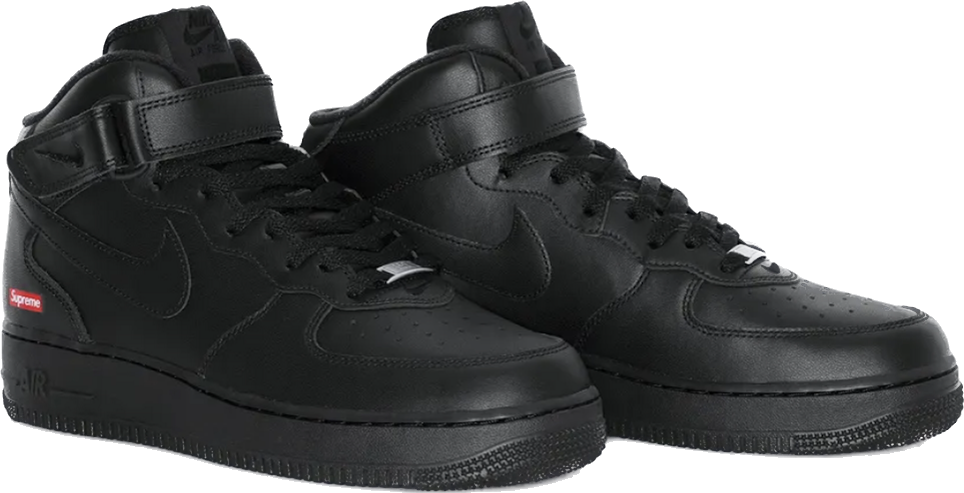 Nike Air Force 1 Mid Supreme Nero