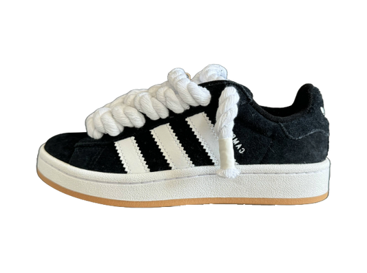 Adidas Campus 00s lacci in corda neri 'Corda' bianca