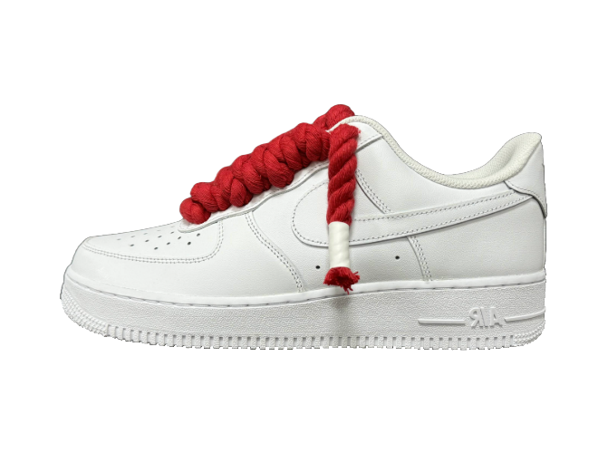Lacci in corda bianchi Air Force 1 '07 'Corda' rossi