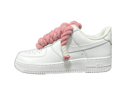 Lacci in corda bianchi Air Force 1 '07 'Corda' rosa