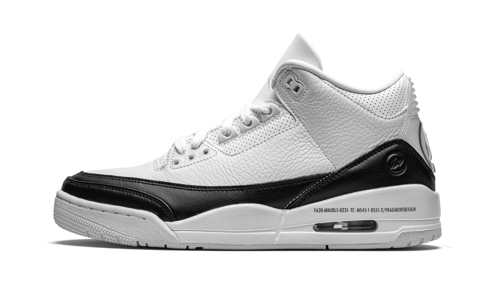 Air Jordan 3 Retro Fragment Bianco Nero