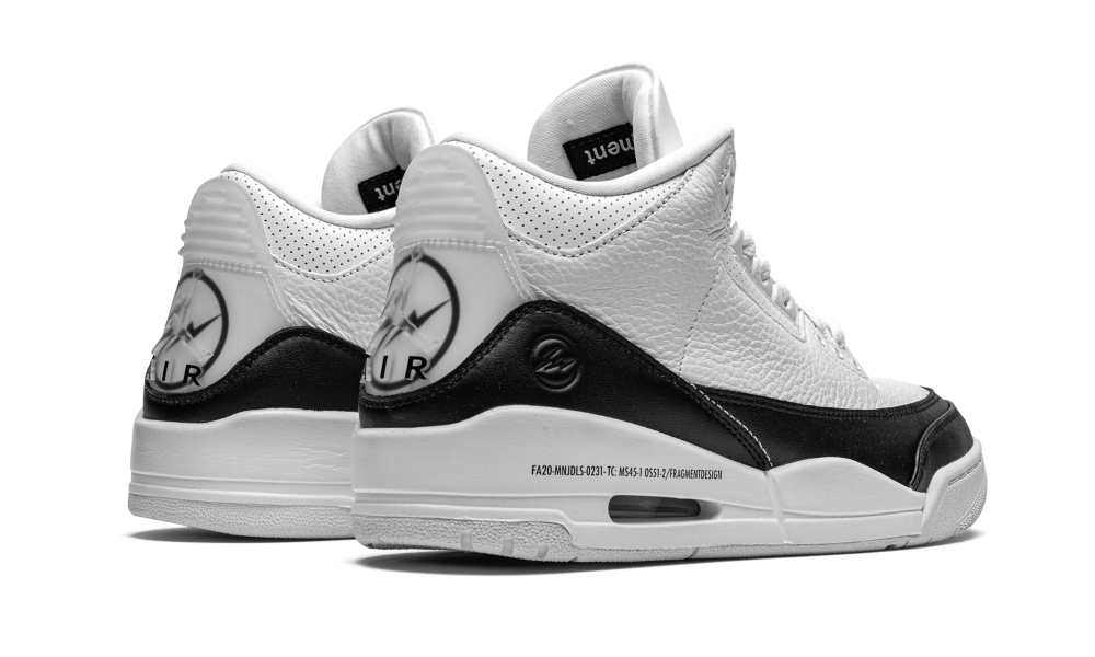 Air Jordan 3 Retro Fragment Bianco Nero
